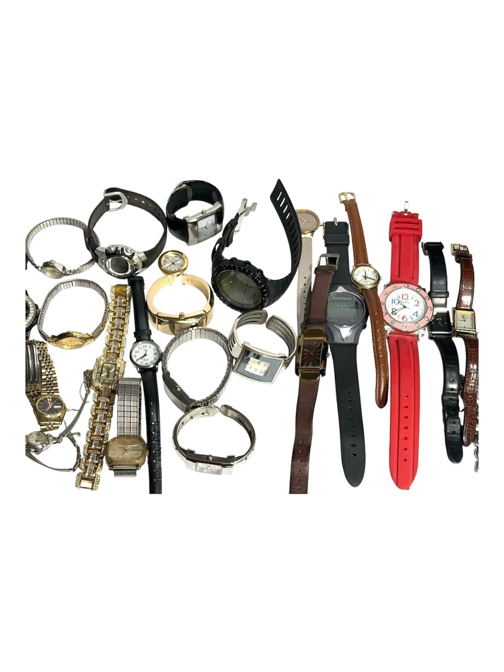 Lot of Watches for Parts & Repair Unisex Need Batteries Untested Vintage